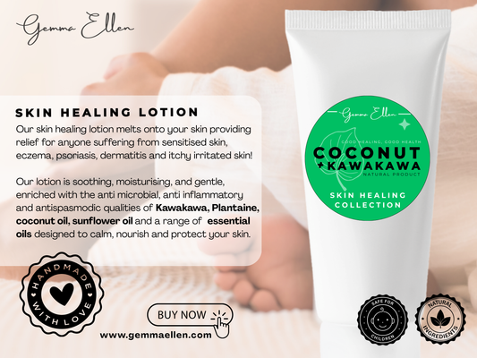 Skin Healing Collection - Coconut & Kawakawa Lotion