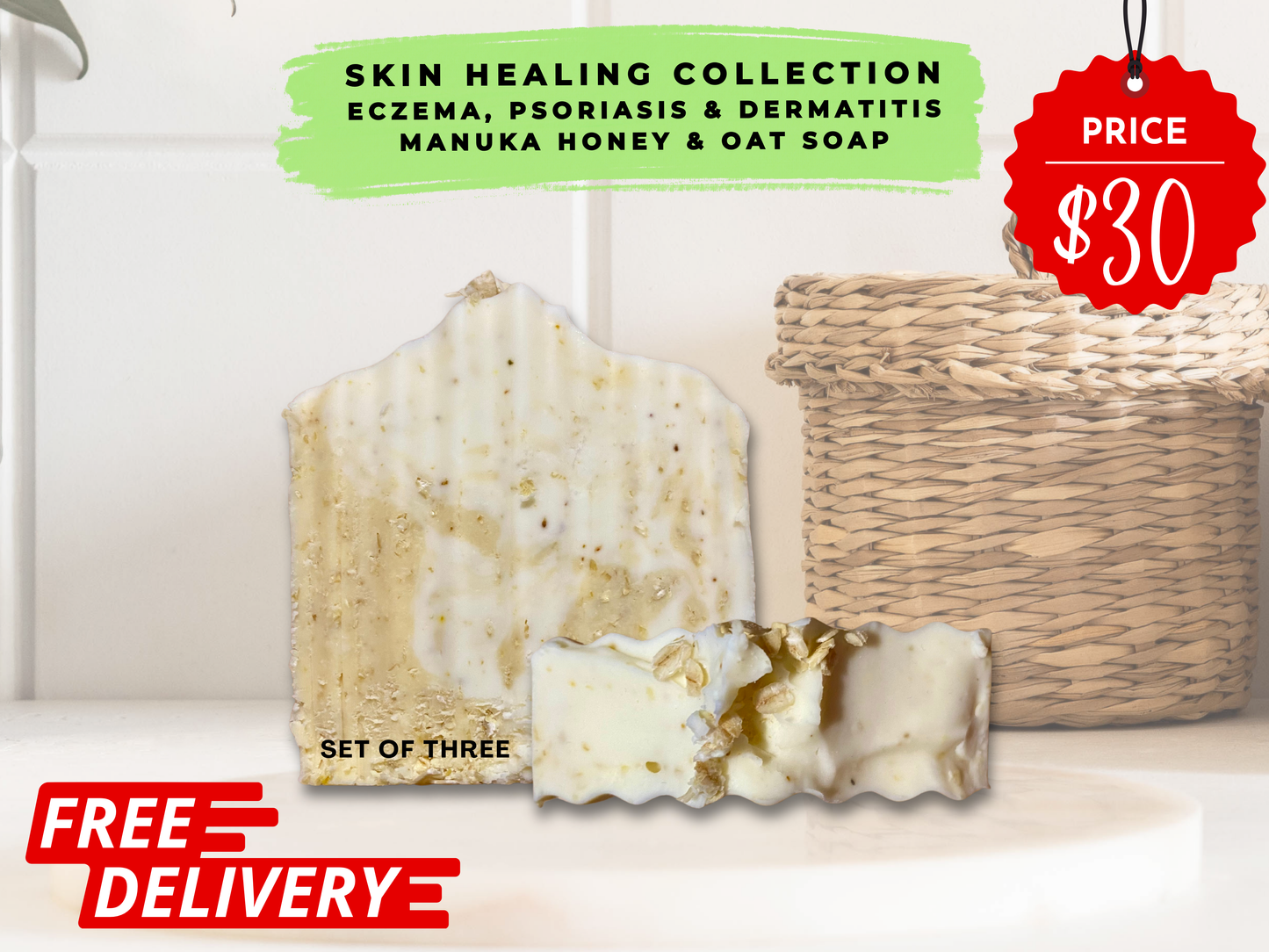 Skin Healing Collection - Manuka Honey & Oat Soap