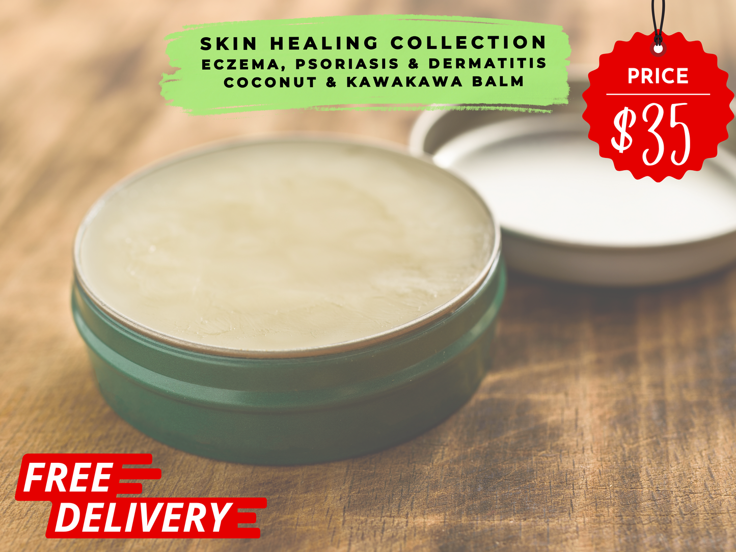 Skin Healing Collection - Coconut & Kawakawa Balm